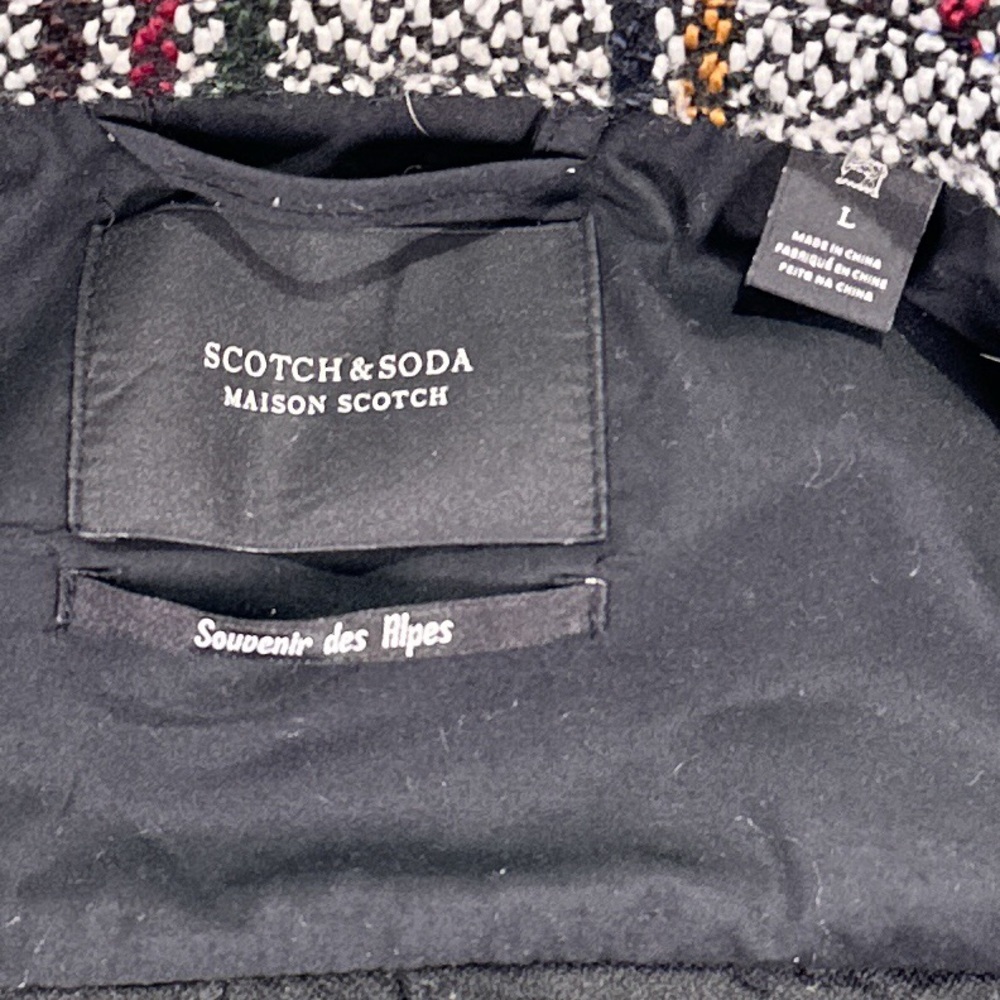 Scotch & Soda Women’s Cropped Plaid Jacket Button Front L - Picture 6 of 12